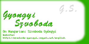 gyongyi szvoboda business card