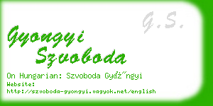 gyongyi szvoboda business card
